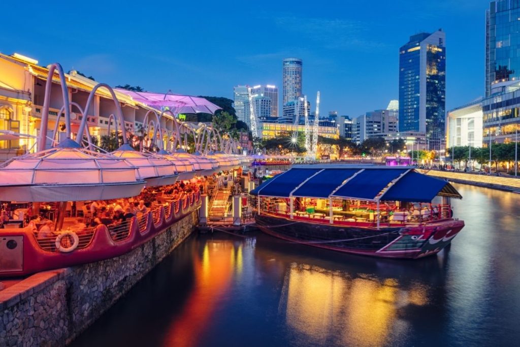 nouvel an singapour clarkequay
