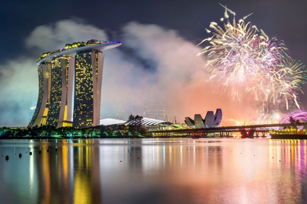 nouvel an singapour marinabay