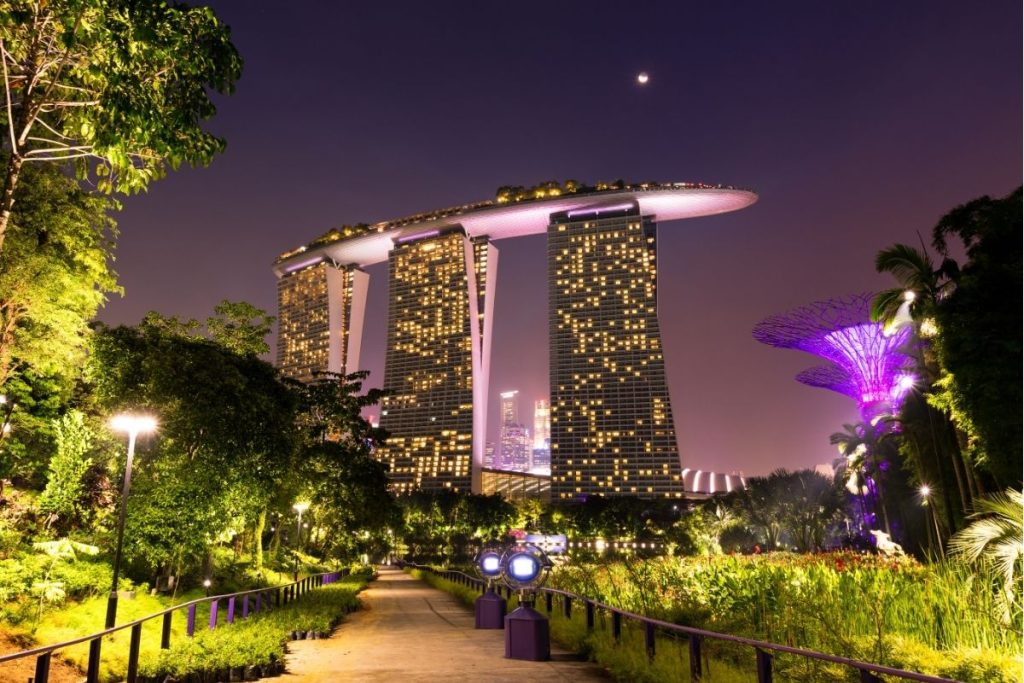 marina bay sands a singapour